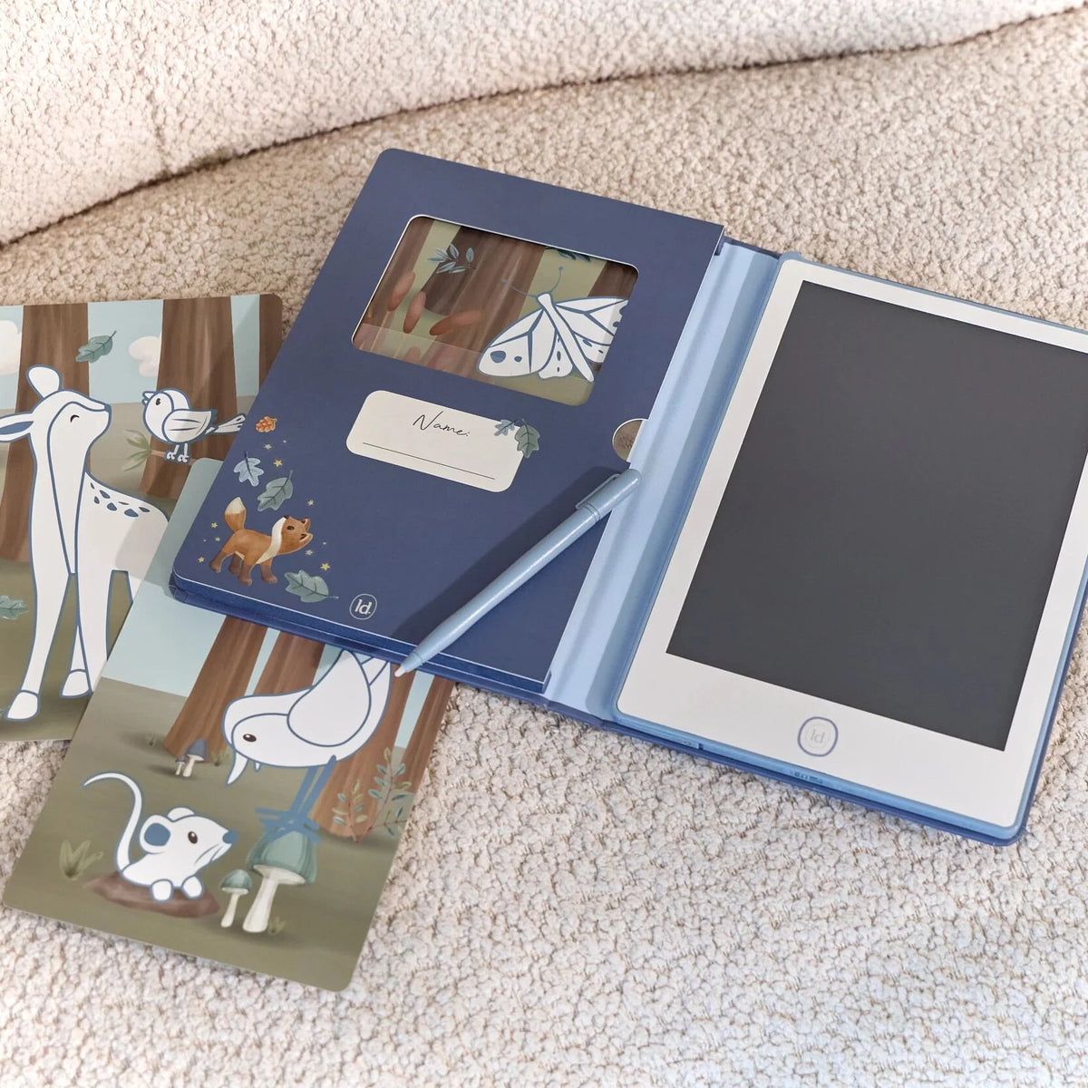 Tablet de Desenho C/ Ilustrações - Azul - Forest Friends | Little Dutch