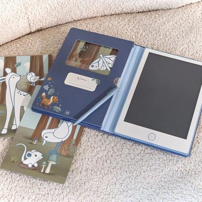 Tablet de Desenho C/ Ilustrações - Azul - Forest Friends | Little Dutch