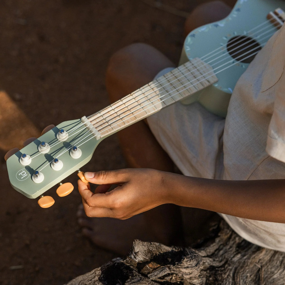 Guitarra de Madeira Verde - Safari Friends | Little Dutch.