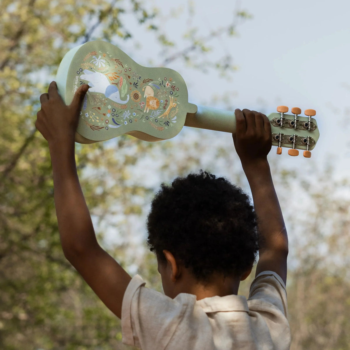 Guitarra de Madeira Verde - Safari Friends | Little Dutch.