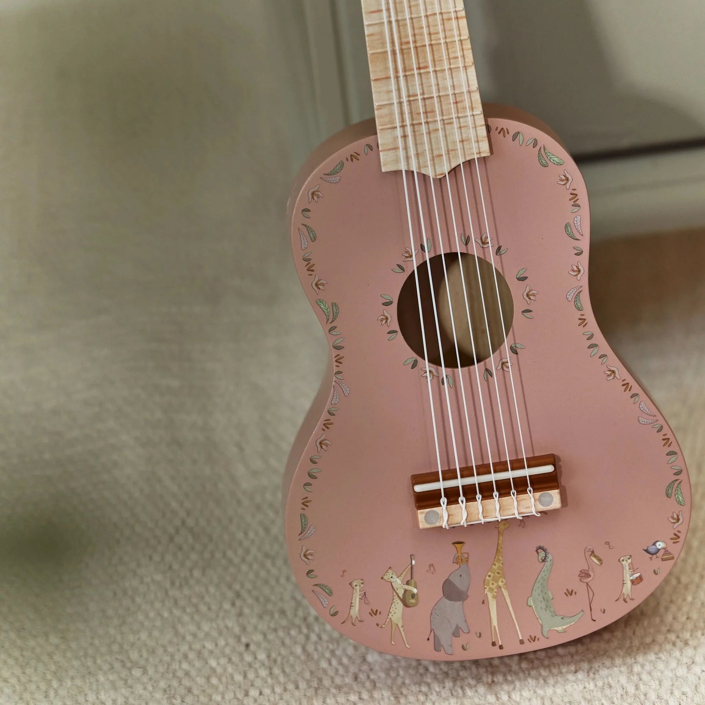 Guitarra de Madeira Rosa - Safari Friends | Little Dutch