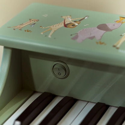 Piano de Madeira Verde - Safari Friends | Little Dutch.