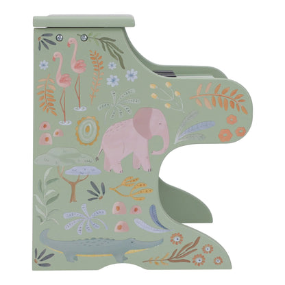 Piano de Madeira Verde - Safari Friends | Little Dutch.
