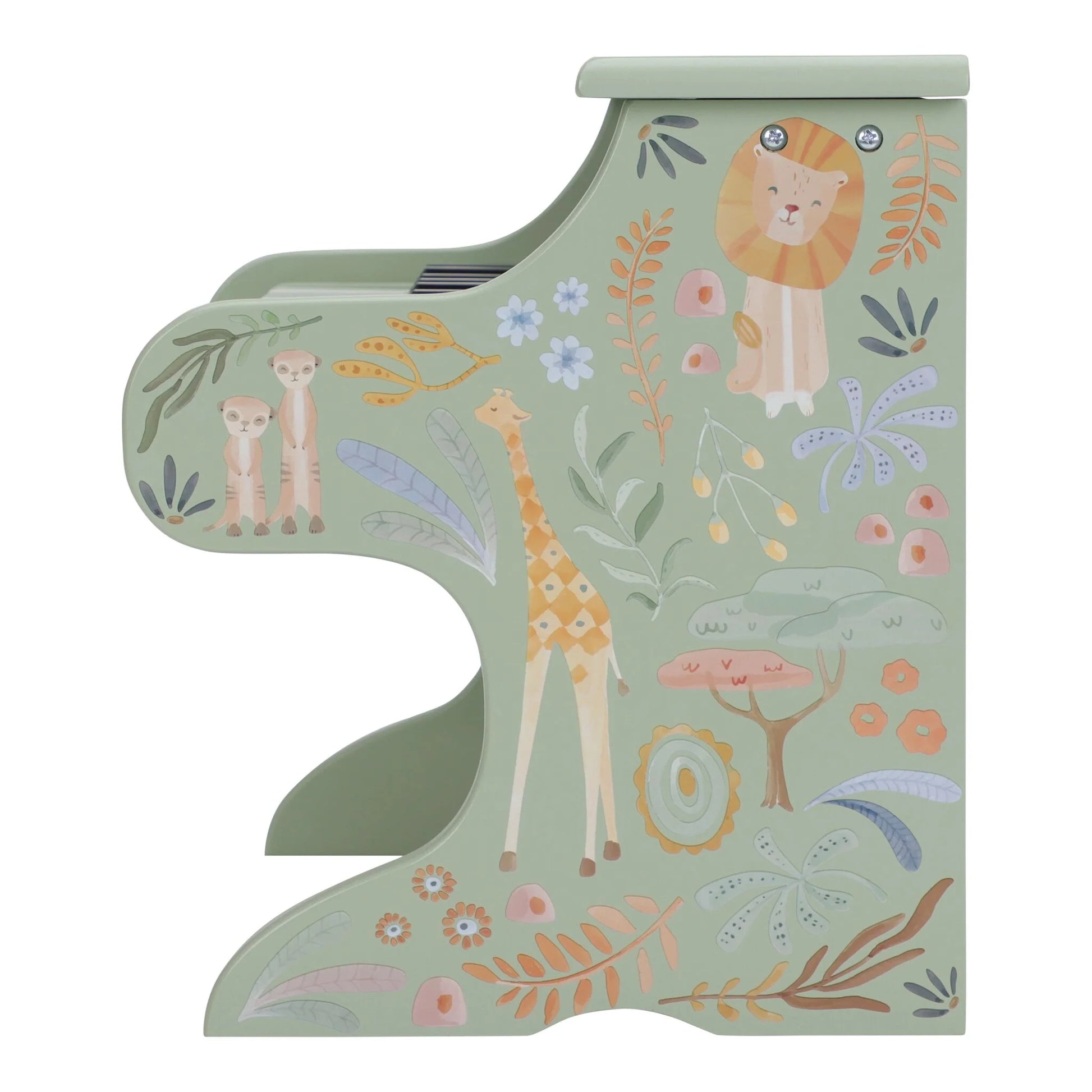 Piano de Madeira Verde - Safari Friends | Little Dutch.