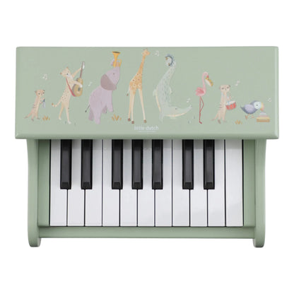 Piano de Madeira Verde - Safari Friends | Little Dutch.