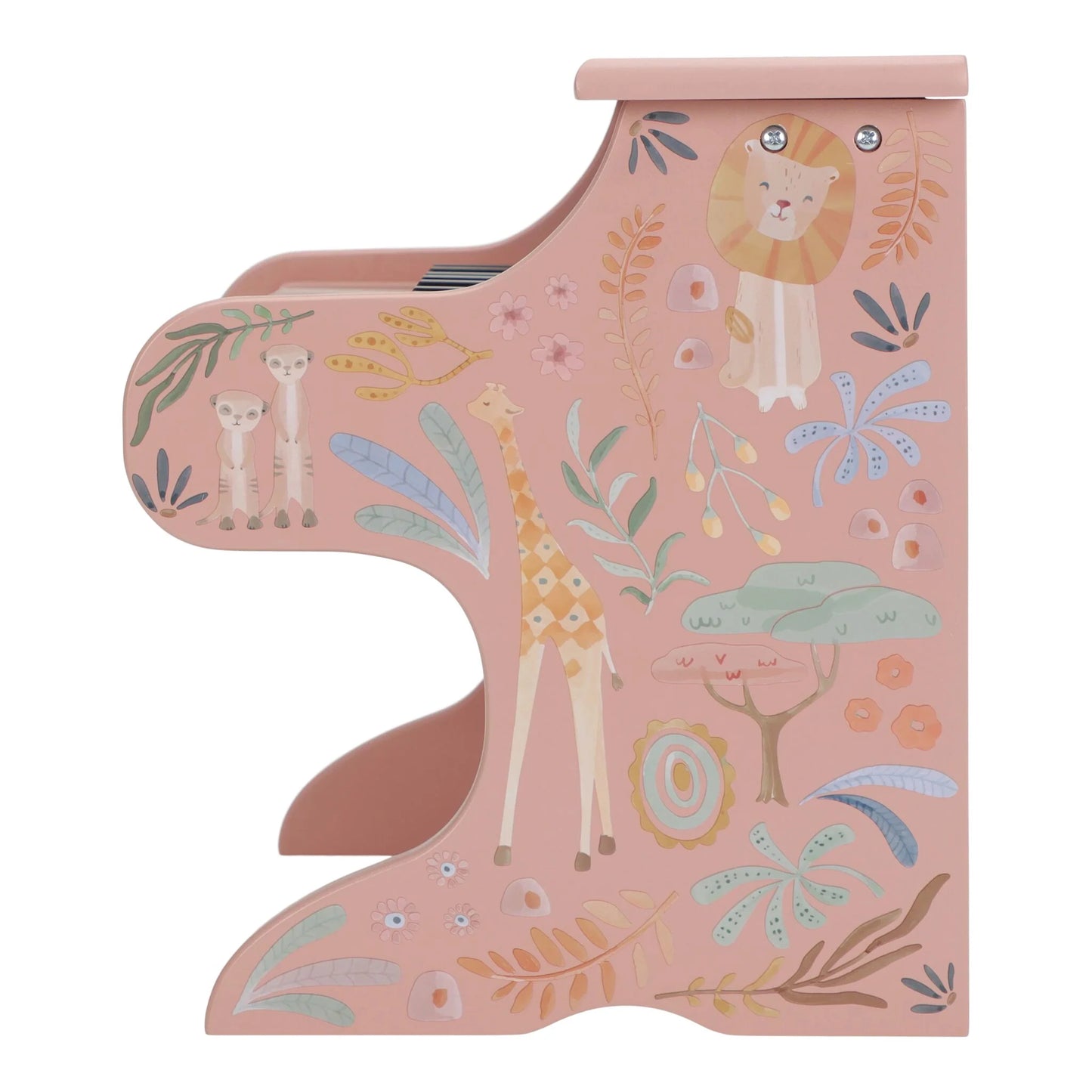 Piano de Madeira Rosa - Safari Friends | Little Dutch