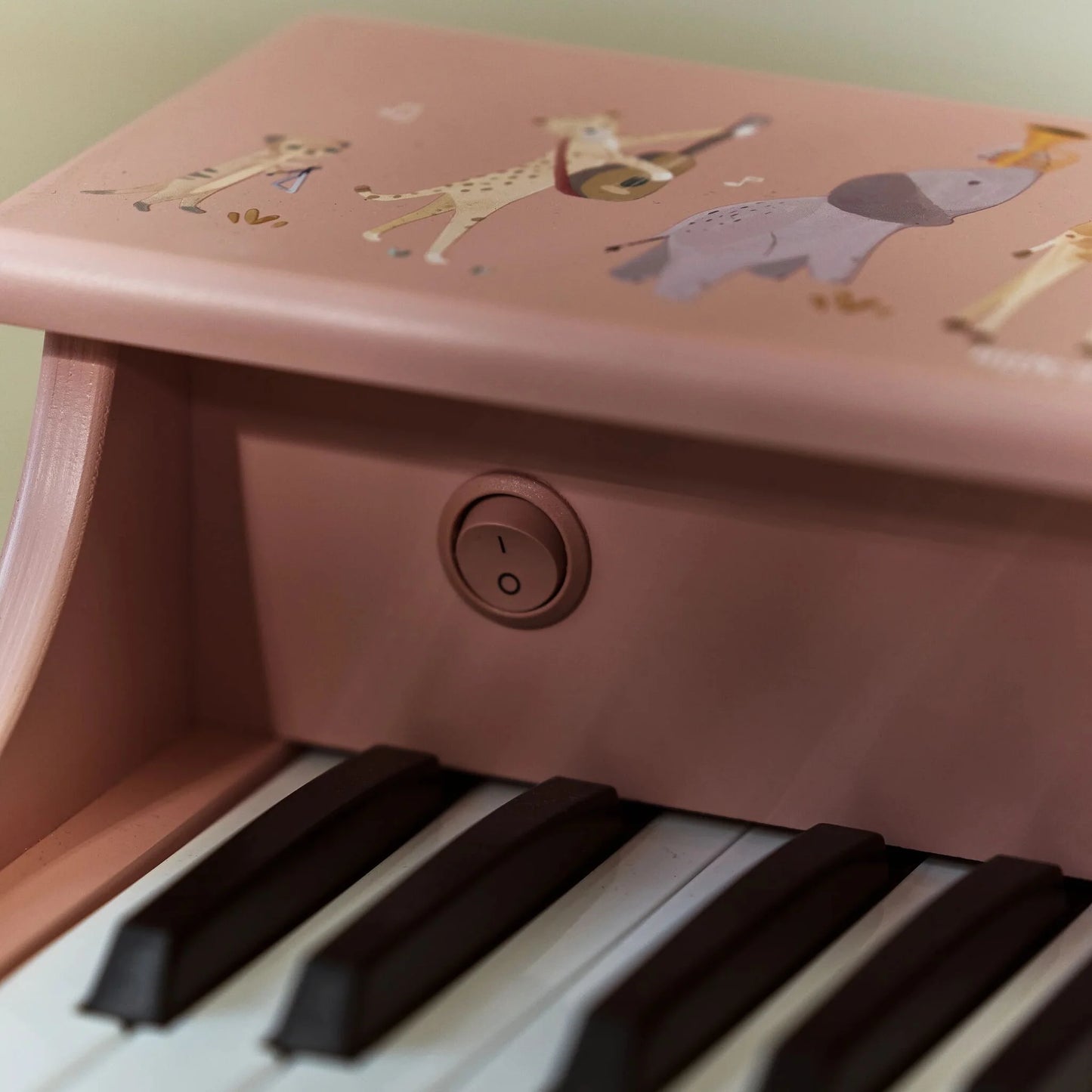 Piano de Madeira Rosa - Safari Friends | Little Dutch