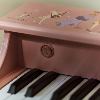 Piano de Madeira Rosa - Safari Friends | Little Dutch