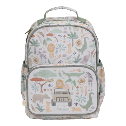Mochila Pré-escolar - Safari Friends - 35cm | Little Dutch