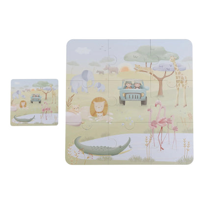 Conjunto de 6 Puzzles - Safari Friends | Little Dutch