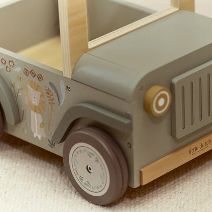 Carro de Empurrar em Madeira - Safari Friends.