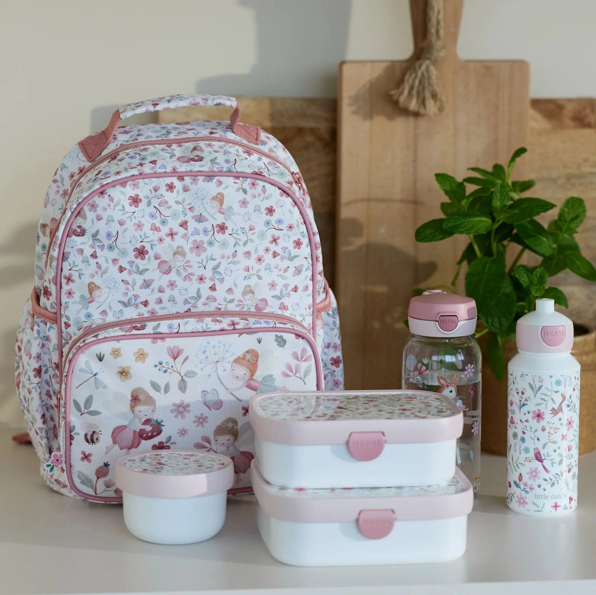 Mochila Pré-escolar - Fairies - 35cm | Little Dutch