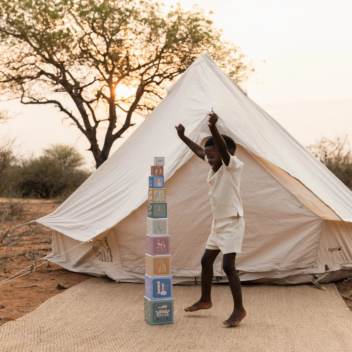 Cubos de Empilhar - Safari Friends | Little Dutch.