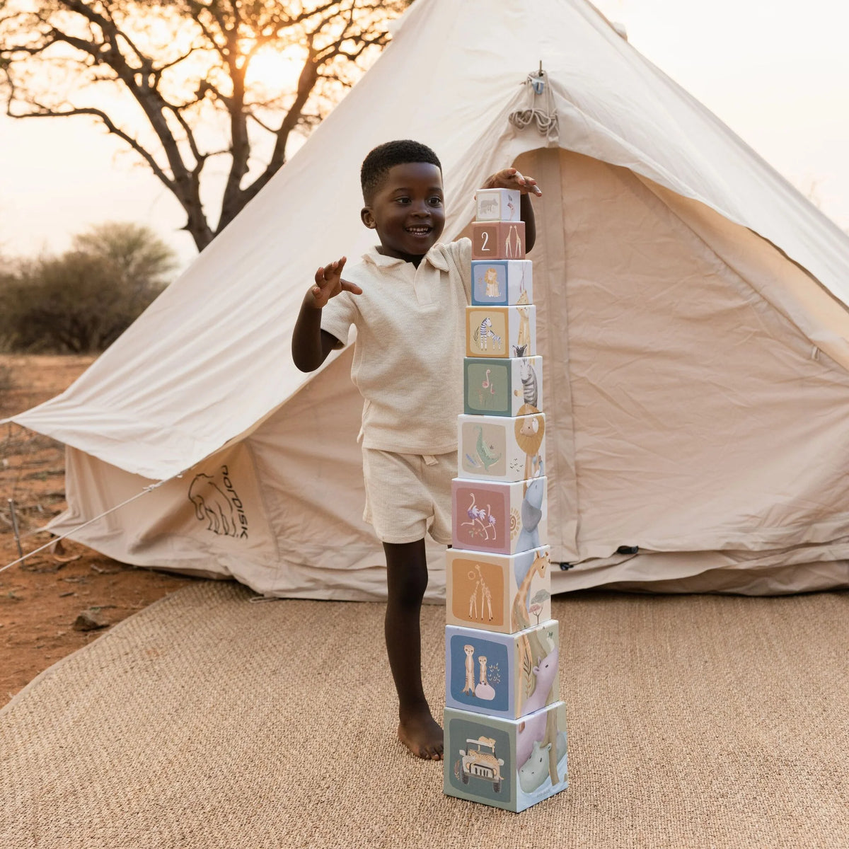 Cubos de Empilhar - Safari Friends | Little Dutch.