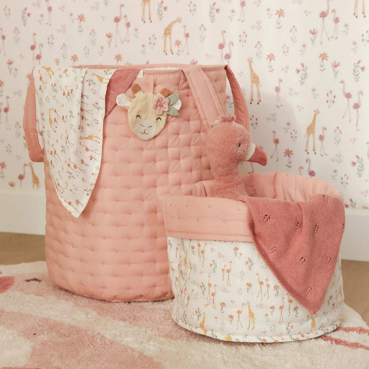 Pack 2 Musselinas 70x70 - Blooming Safari Rosa
