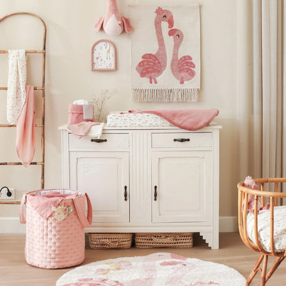 Musselina Blooming Safari 120x120 Rosa