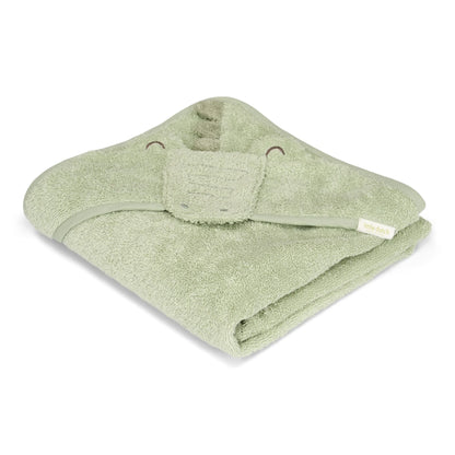 Toalha de Banho com Capuz 75x75 - Safari Friends - Crocodile Verde