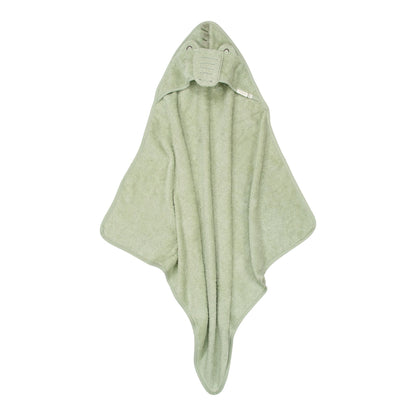 Toalha de Banho com Capuz 75x75 - Safari Friends - Crocodile Verde