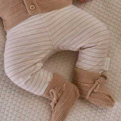 Calças - Safari Friends | Little Safari Stripe Soft Tan.