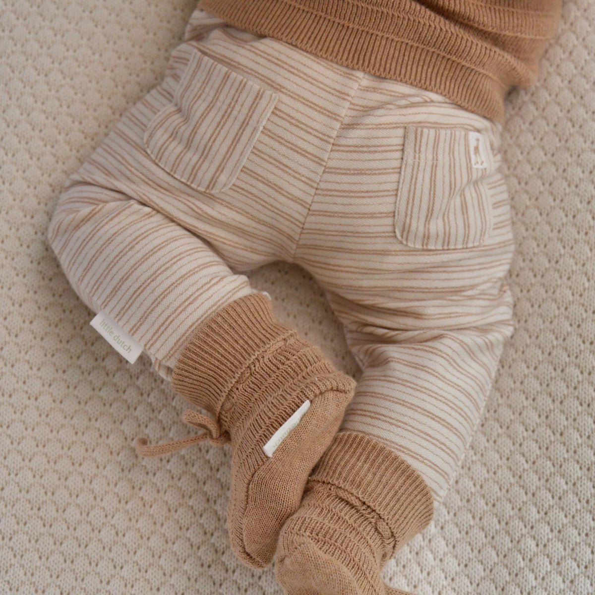 Calças - Safari Friends | Little Safari Stripe Soft Tan.