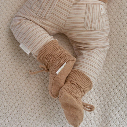 Botinhas de Bebé em Malha - Safari Friends | Soft Tan