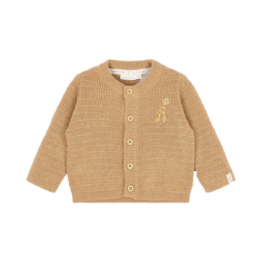 Casaco Malha - Safari Friends | Knitted Wrap Soft Tan
