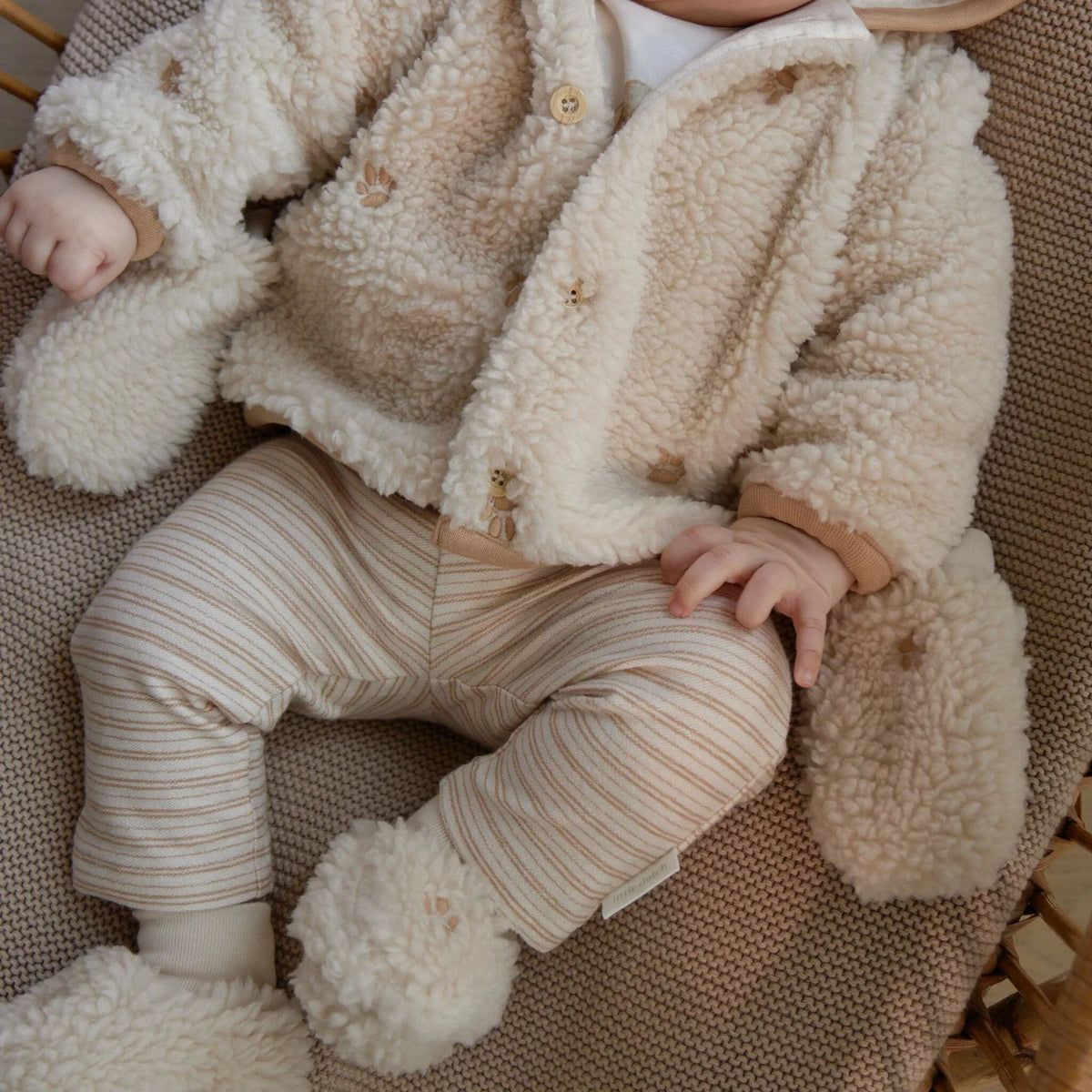 Botinhas de Bebé Pelúcia - Safari Friends | Teddy Areia Paws