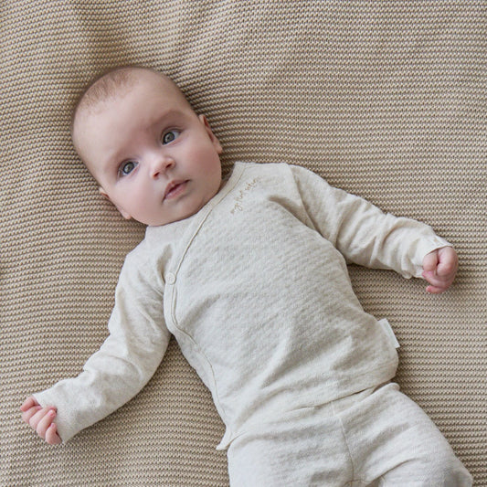 Camisola Manga Comprida - Safari Friends | Wrap Vanilla Melange