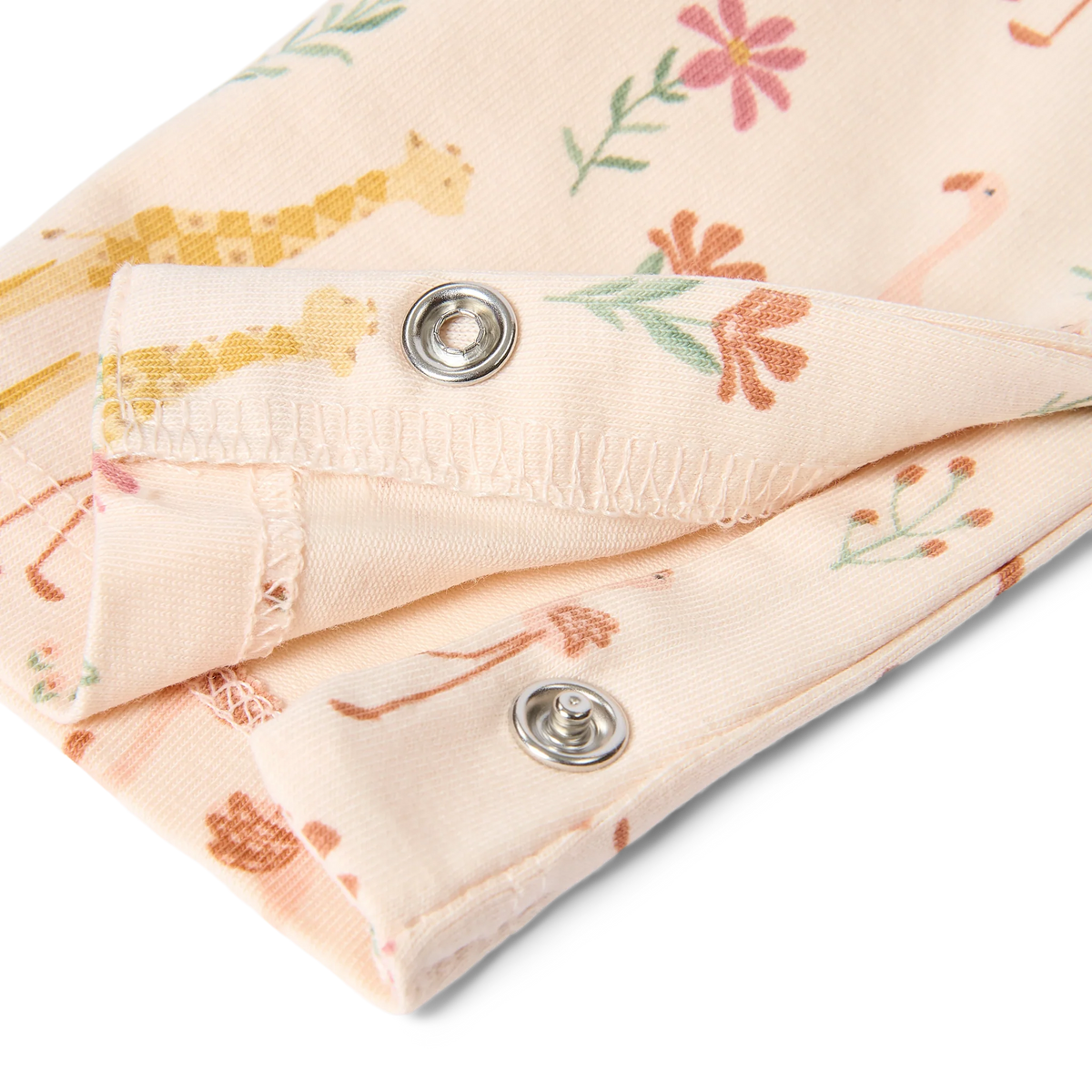 Pijama Inteiro - Safari Friends | Flamingo Rosa Pastel