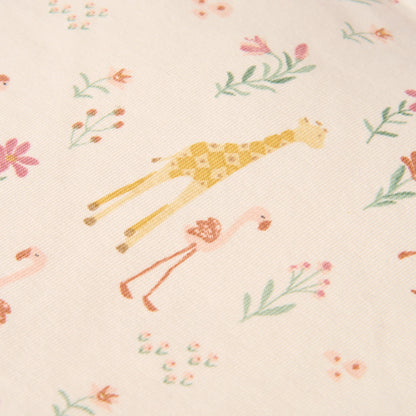 Pijama Inteiro - Safari Friends | Flamingo Rosa Pastel