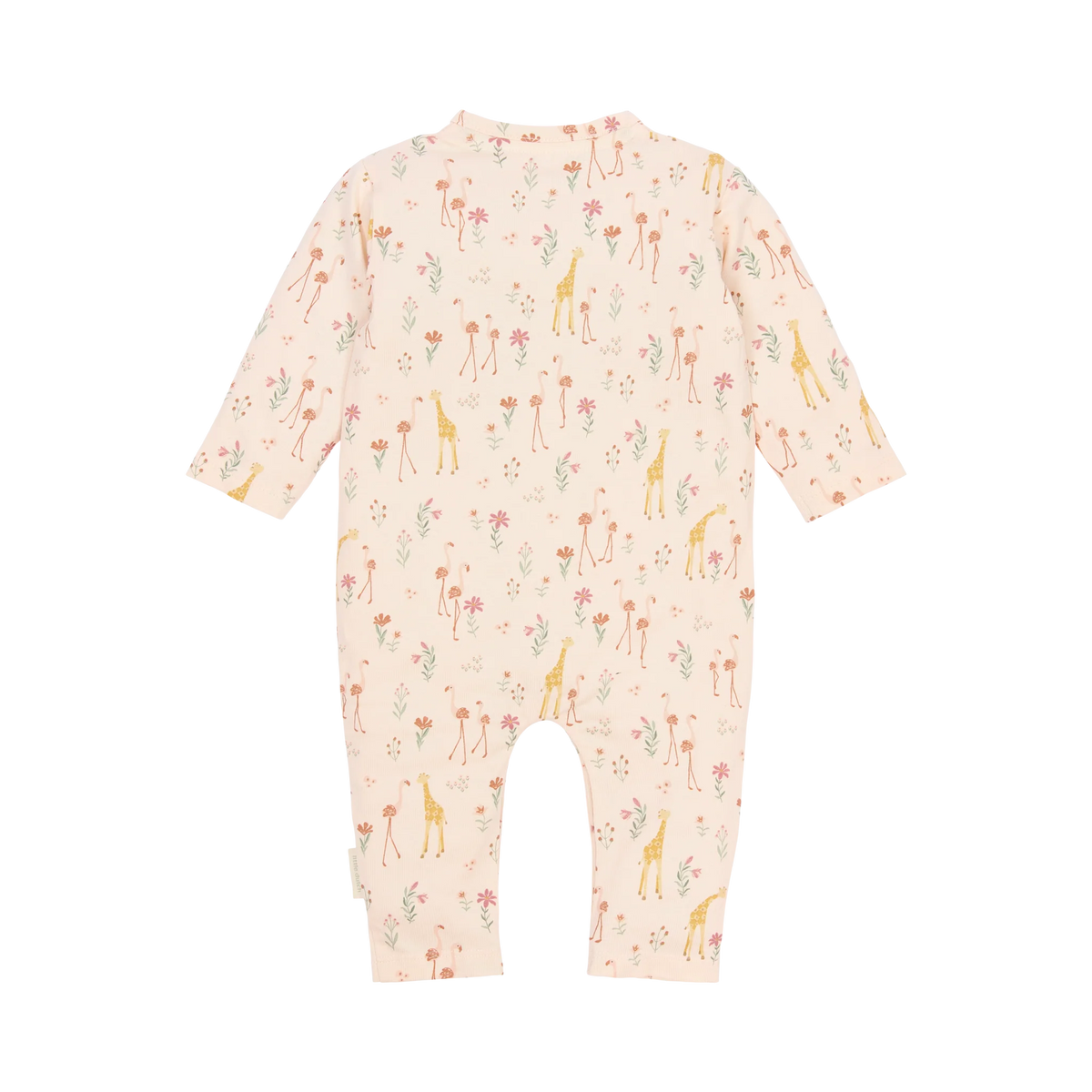 Pijama Inteiro - Safari Friends | Flamingo Rosa Pastel