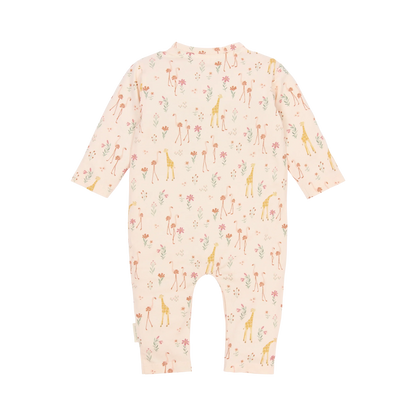 Pijama Inteiro - Safari Friends | Flamingo Rosa Pastel