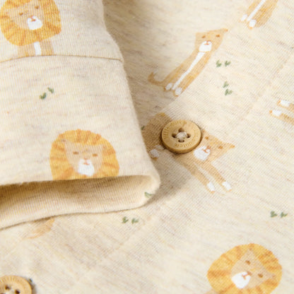 Pijama Inteiro - Safari Friends | Lion Vanilla Melange