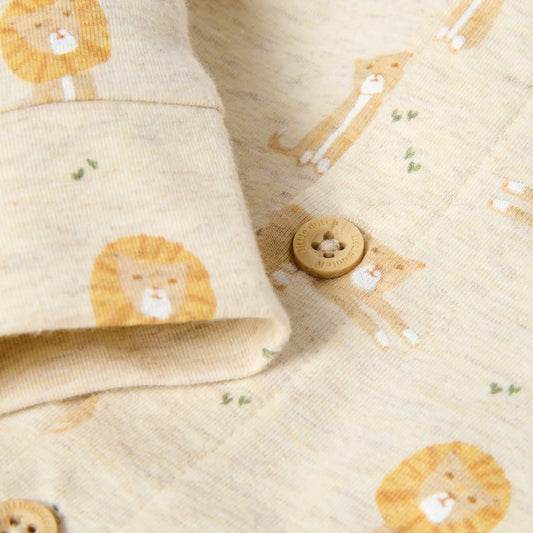 Pijama Inteiro - Safari Friends | Lion Vanilla Melange