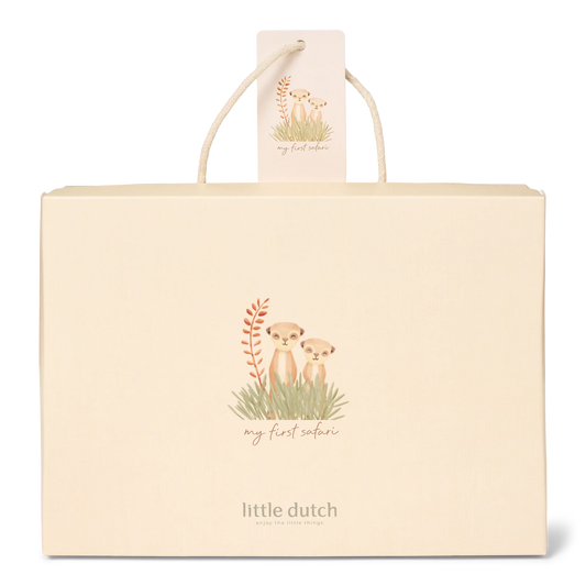 Conjunto Presente Roupa para Bebé - Safari Friends Bege Creme