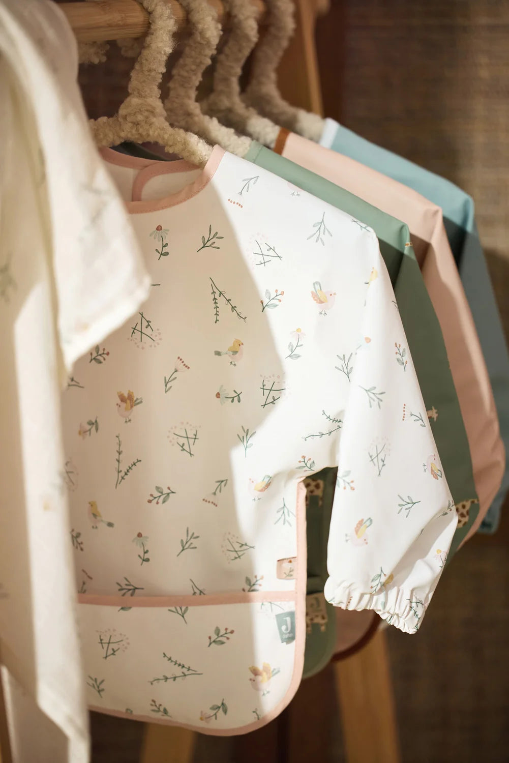 Babete com mangas - Lovely Birds.