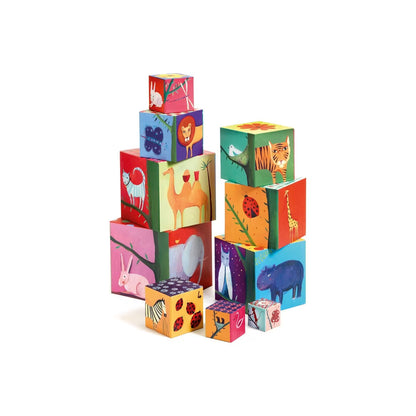 Blocos de Empilhar- Animais da Natureza | Djeco