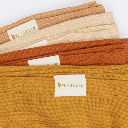 Pack 4 Musselinas Fabelab - Ochre Mix