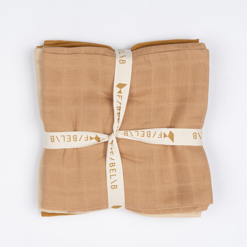 Pack 4 Musselinas Fabelab - Ochre Mix