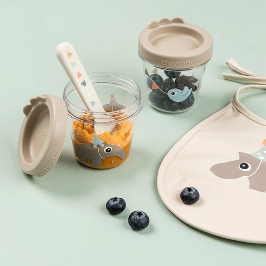 Recipiente para comida de bebé - Celebration Sand | Done by Deer