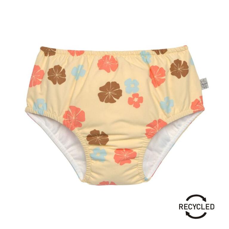 Cueca-Fralda de Praia com Folhos - Flowers | Lässig
