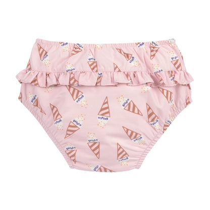 Cueca-Fralda de Praia - Ice Cream Rosa Claro | Lässig