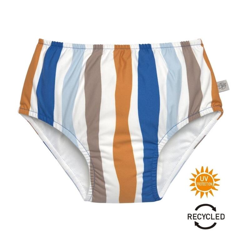 Cueca-Fralda de Praia - Waves Blue