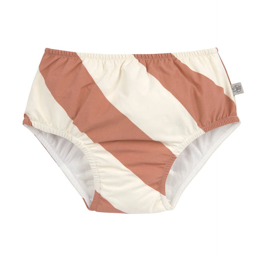 Cueca-Fralda de Praia - Stripes Clay | Lässig