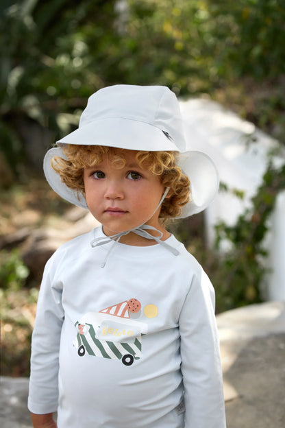 Chapéu de sol com aba - Azul | Lässig