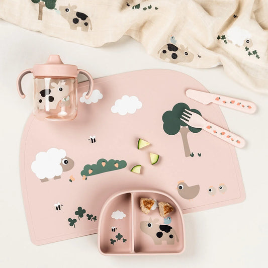 Copo de Aprendizagem com 2 pegas - Tiny Farm Powder | Done by Deer.