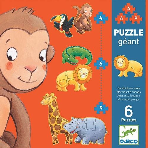 Puzzle Gigante - O Macaco e Amigos | Djeco