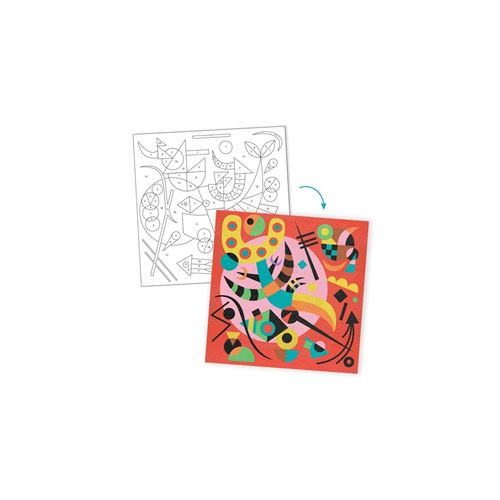 Atividade com Areias Coloridas - Abstrato | Djeco