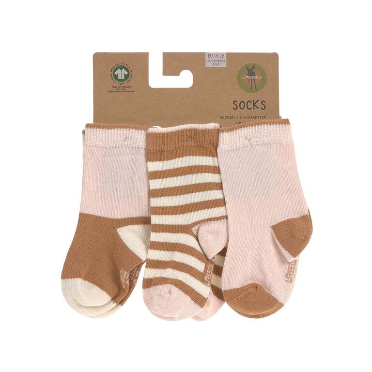 Pack 3 Pares Meias - Powder Pink/Caramel | Lässig