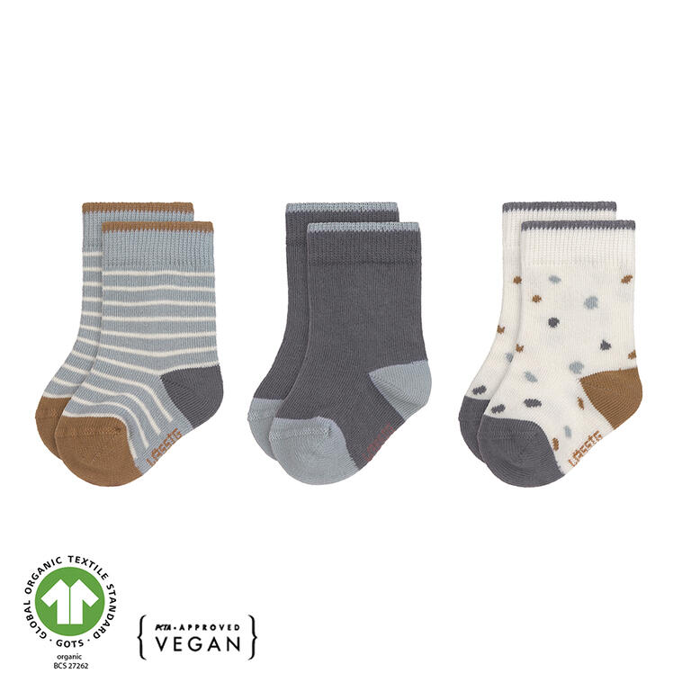 Pack 3 Pares Meias - Tiny Farmer Blue | Lässig.